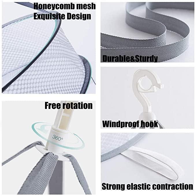Clothes Drying Basket, Hanging Sweater Net Pocket, Thickened Anti-Deformation Cardigan Drying Rack, Double Layer Socks Drying Bag, Drawing Laundry Basket Clothes Drying Basket, Hanging Sweater Net Pocket, Thickened Anti-Deformation Cardigan Drying Rack, Double Layer Socks Drying Bag, Drawing Laundry Basket